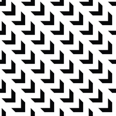 Arrow pattern seamless monochrome geometric