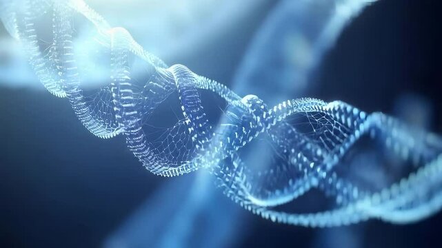 Intricate dna molecule structure highlighting genetic code and biological significance in life forms