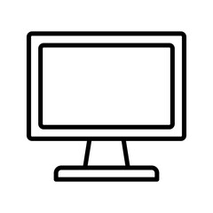 Computer icon set. computer monitor icon vector.