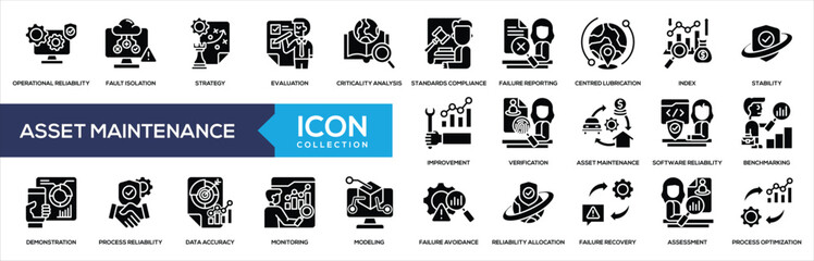Asset Maintenance Icon Collection