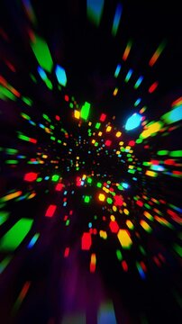 a colorful explosion of light and colors