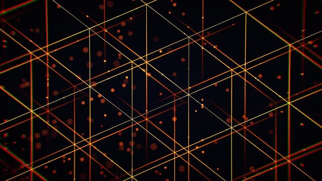 Abstract digital data grid lines background, 3d rendering. - Powered by Adobe