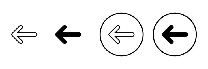 Arrow icon vector. Arrow sign and symbol for web design.