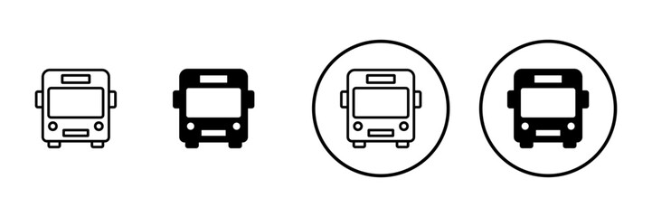 Bus icon vector. bus sign and symbol