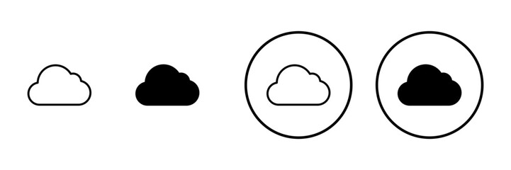 Cloud icon vector. cloud sign and symbol
