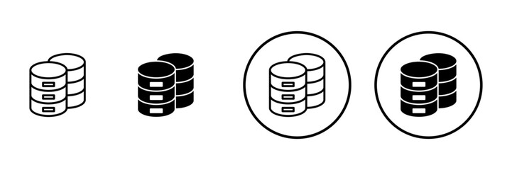 Database icon vector. database sign and symbol