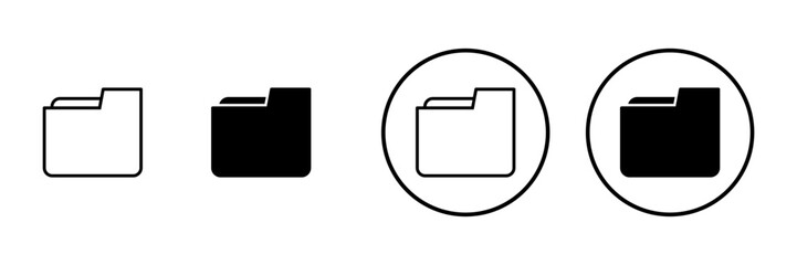 Folder icon vector. folder sign and symbol