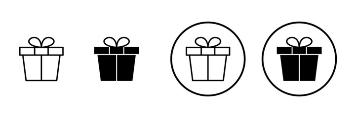 Gift icon vector. gift sign and symbol. birthday gift