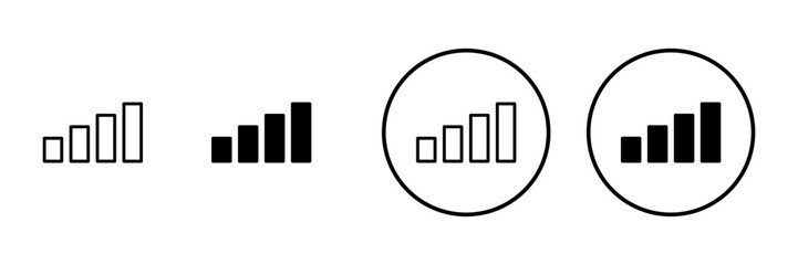 Growing graph icon vector. Chart sign and symbol. diagram icon