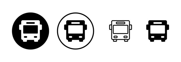 Bus icon logo design. bus sign and symbol
