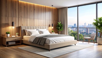 Fototapeta premium bed room interior