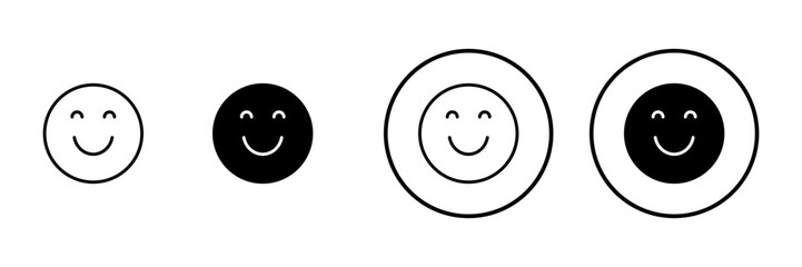 Smile icon vector. smile emoticon icon. feedback sign and symbol