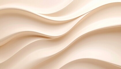 Obraz premium マットなベージュの背景に淡く波紋模様がぼんやりと広がり、控えめながらも奥行きを感じさせる穏やかな質感表現