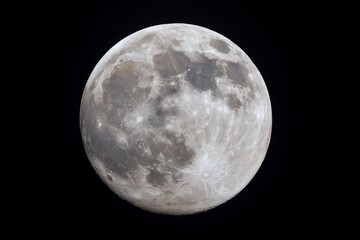 Obraz premium Full Moon in the Night Sky