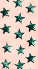 Obraz premium Tileable background featuring five-pointed stars in regular alignment, perfect for fabric prints, wrapping paper, and graphic templates.