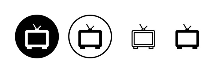 Tv icon logo design. television sign and symbol