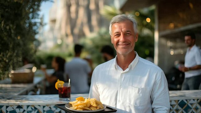 Delightful Spanish tapas and sangria on a Barcelona terrace