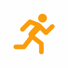 Running Person Vector Icon design illustration.
