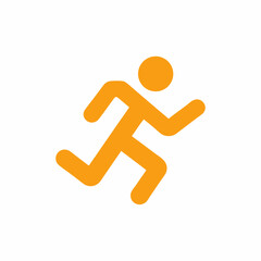 Running Person Vector Icon design illustration.