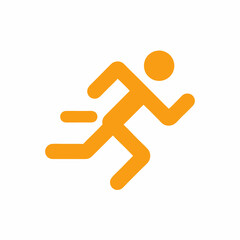 Running Person Vector Icon design illustration.