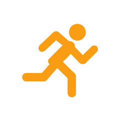 Running Person Vector Icon design illustration.