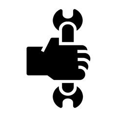 Obraz premium spanner Solid icon