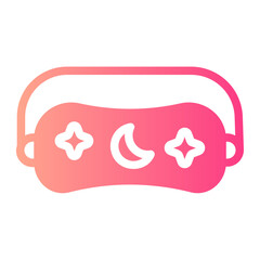 sleep mask gradient icon