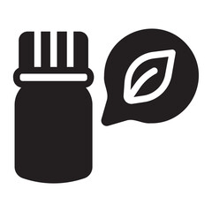 essential oil glyph icon