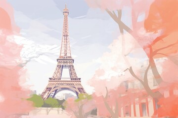 Paris architecture building tower.