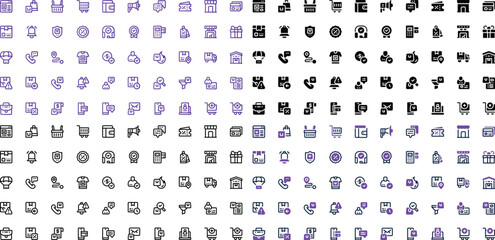 Web Store Icon Pack – 50 E-commerce, Shopping, and UI Icons in 4 Styles for Online Stores, Mobile Apps, Website Templates, Infographics, and Presentations