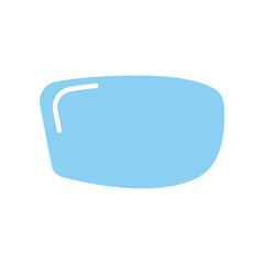 single vision lenses color flat icon for digital and print projects.