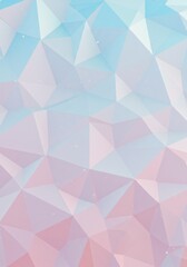 Fototapeta premium Abstract Polygonal Background in Shades of Pink and Blue Illustration with Triangle Shapes