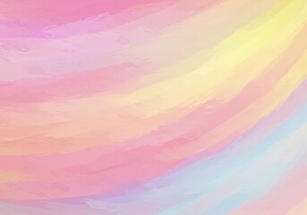 Abstract Watercolor Background of Pastel Rainbow Hues Painting Illustration