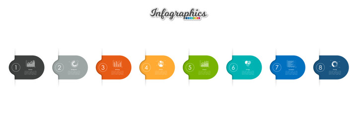 Infographic timeline template can be used for chart, diagram, web design, presentation, advertising, history