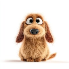 Dachshund dog illustration cartoon animal.