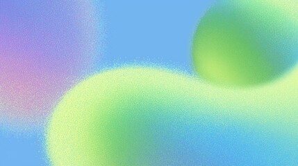 Abstract gradient with smooth transitions between vibrant cyan and green hues, blending softly in a fluid, blurred composition. Calm, motion and ethereality background