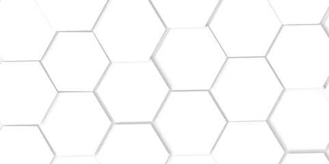Abstract  hexagon Geometric Technology 3D White Light Structure Featuring a Polygonal Honeycomb Pattern with Luxury Design Elements for a Modern and High-Tech Vector Background