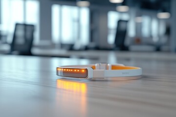 Wearable tech device for wellness and connectivity in a modern workplace