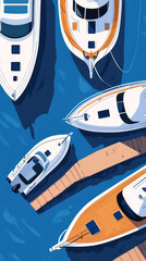 yacht in the sea