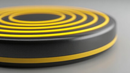 Quantum powered entry strength echo scanner icon concept representing innovative techniques in data scanning