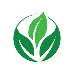 Leaf Logo Design for Nature Eco Beauty and Green Themes