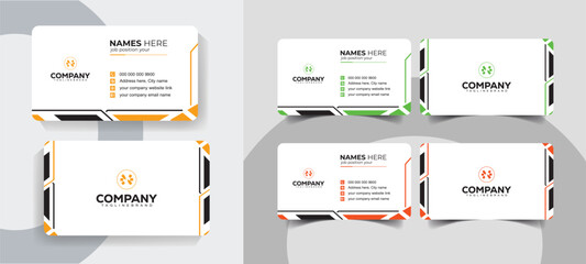 Creative and Professional Business Card Template with Modern Aesthetics. Modern and minimalist business card template for professional branding.