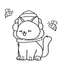 A dog and honey jam to color