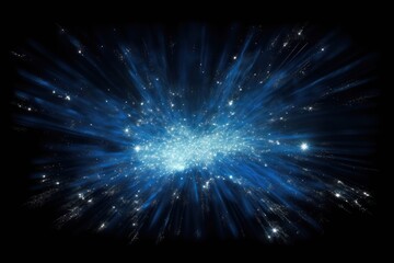 Fototapeta premium Blue backgrounds astronomy fireworks.