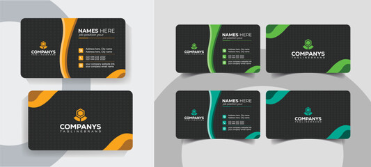 Modern Creative Business Card Layout with Modern Grid Style for Professionals. Modern and minimalist business card template for professional branding.