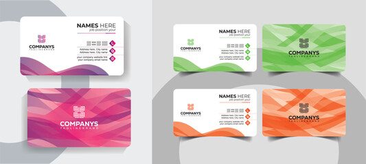 Creative Business Card Layout with Modern Grid Style for Professionals. Modern and minimalist business card template for professional branding.