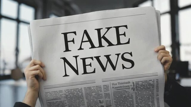 Fake news newspaper.