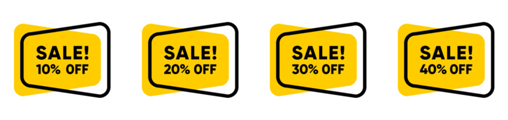 sale discount and offer label template