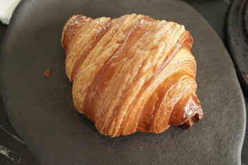croissant on a plate