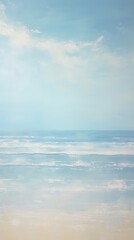 Obraz premium Acrylic paint of beach outdoors horizon nature.